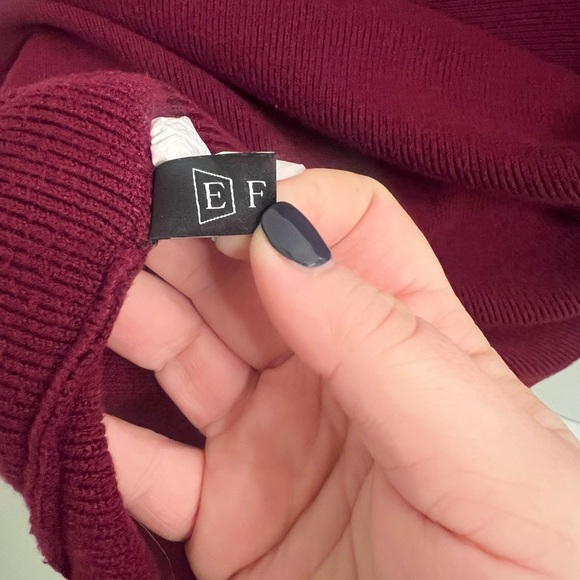 Burgandy Tunic Sweater - Picture 4 of 6